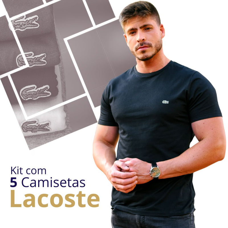 Kit 5 Camisetas Lac - Croco Basic's