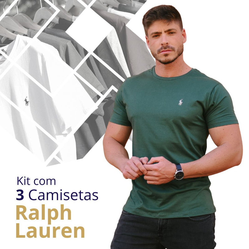 Kit 3 Camisetas Ralph Lauren*