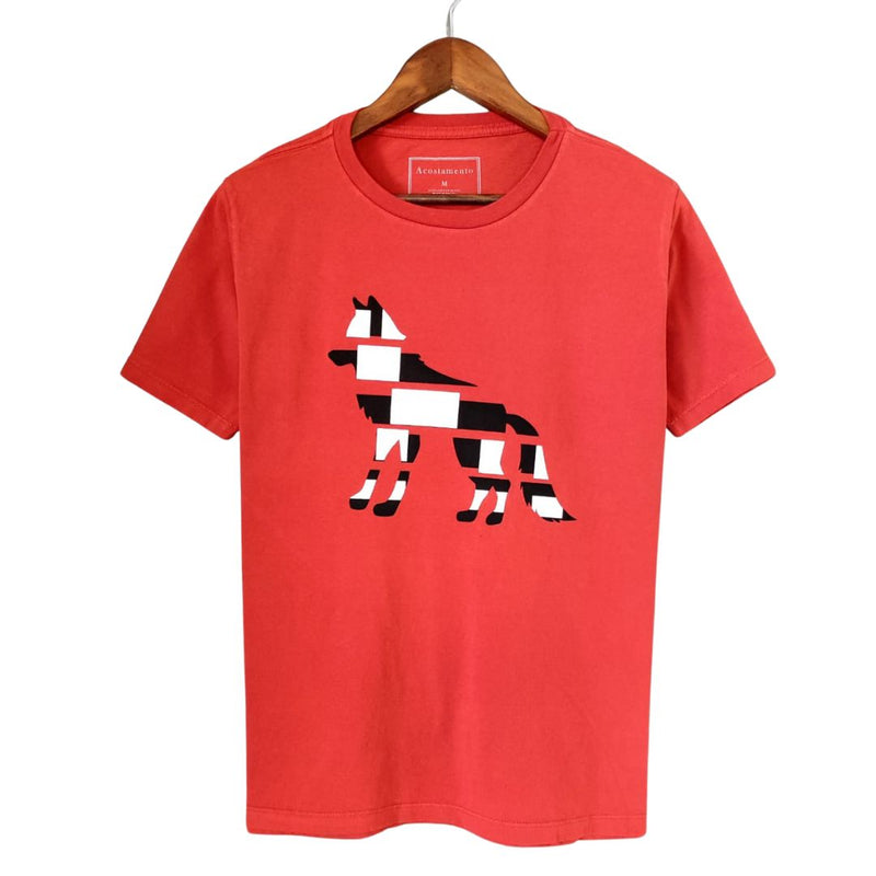 Camiseta - Acostamento - Vermelha Wolf