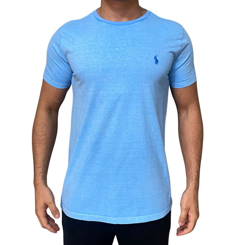Camiseta Masculina - Polo RL Azul Claro