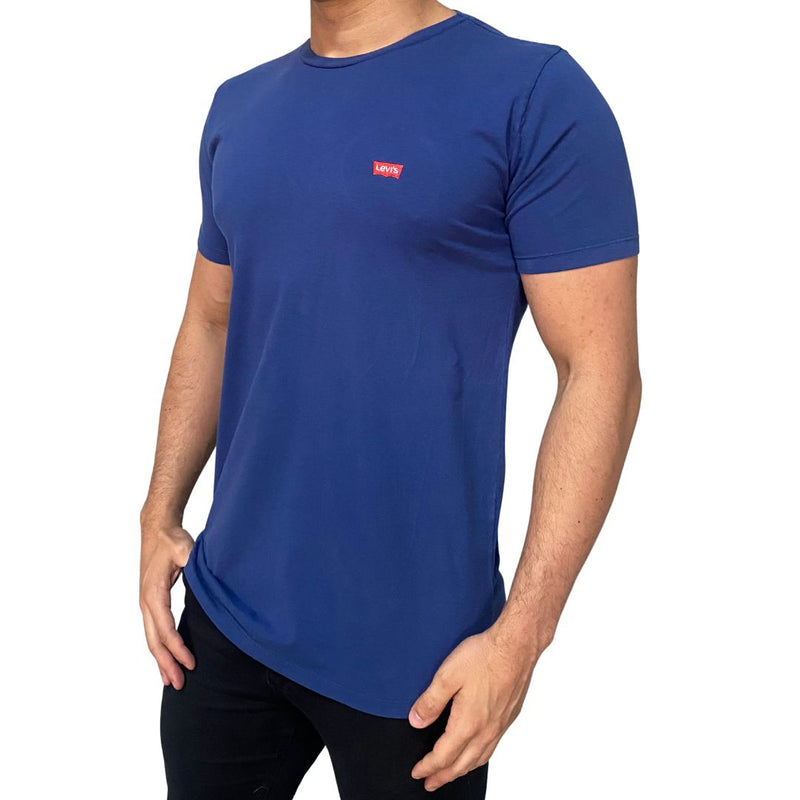 Camiseta - Levi`s Azul - Logo Peito