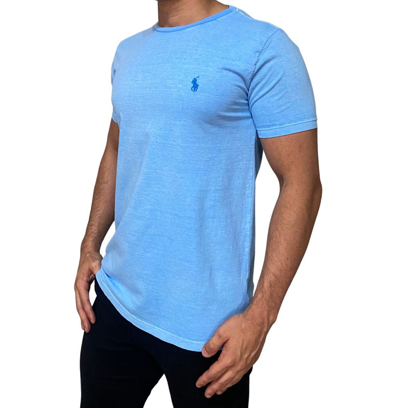 Camiseta Masculina - Polo RL Azul Claro
